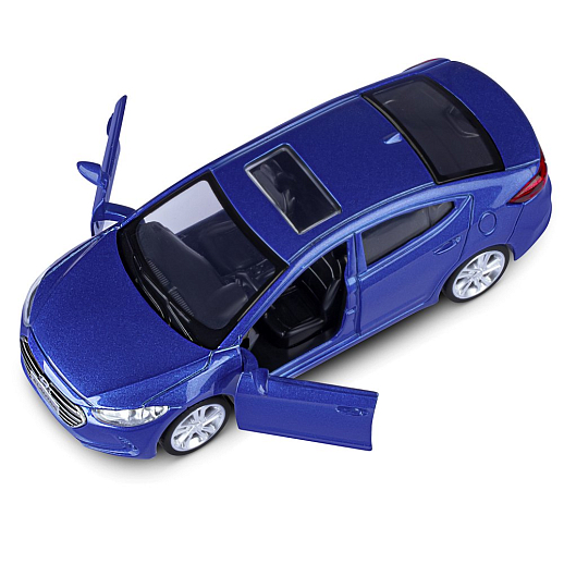 ТМ "Автопанорама" Машинка металлическая 1:40 HYUNDAI ELANTRA, синий, откр. двери, инерция, 17,5*12,5*6,5 см в Джамбо Тойз #10