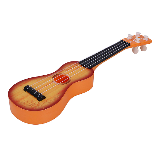 Детская четырехструнная гитара, пластик, цвет светло-коричневый, в/к 11х5х39см в Джамбо Тойз #10