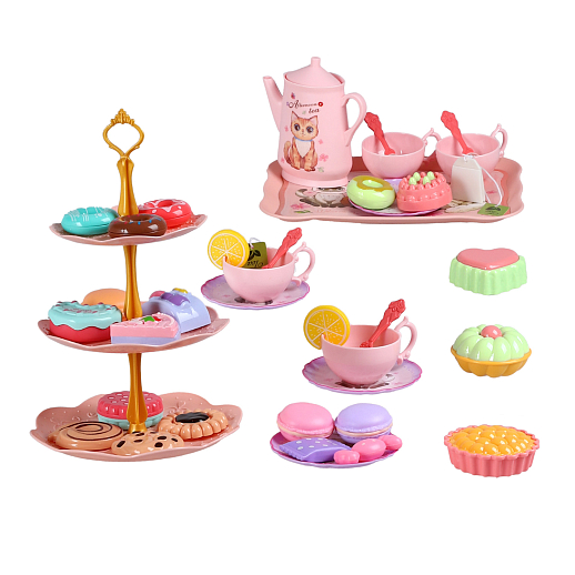 Игровой набор "Чаепитие" в белой коробке, без чемоданчика, в/к 23,5*10*18,5 см в Джамбо Тойз