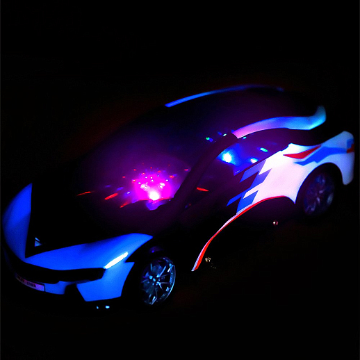 Р/У AUTODRIVE Машина с 3D подсветкой корпуса/пульта,М1:14, 4 канала,с аккум.,цв.голубой,в/к 34*14,5*12см в Джамбо Тойз #7