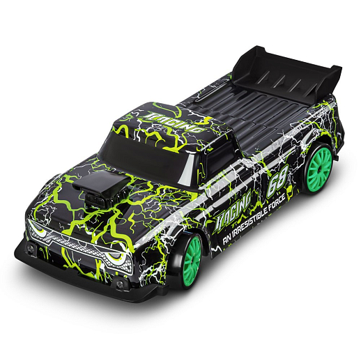 Р/У Машина для дрифта с 3D подсветкой кузова,М1:24,2.4GHz,4WD,4 доп.колеса,конусы 6шт,с аккум.,цв.зеленый,в/к 20,7*12,2*12,8см в Джамбо Тойз #3