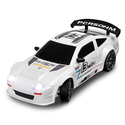 Р/у машинка для дрифта М1:24,2.4GHz,4WD,сменные шины 4шт., конусы 8шт.,свет,с аккум.,цвет белый,в/к 22,5*22,5*7,5см в Джамбо Тойз #15
