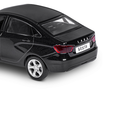ТМ "Автопанорама" Машинка металлическая 1:43, LADA VESTA черная, откр. 2 двери., инерция в Джамбо Тойз #14