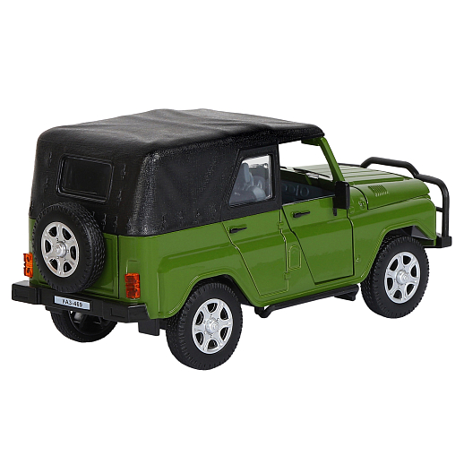 Игрушка для детей: Машинка металлическая 1:24 УАЗ, цвет зеленый хаки, свет, звук, инерция, артикул JB1251784 в Джамбо Тойз #7