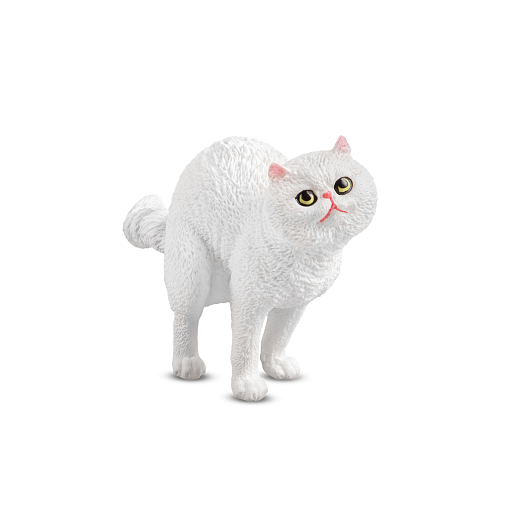 ТМ "DARWIN, Коллекционная фигурка "Кот перед прыжком" Белый в/п, 10,7*5,5*8,3 см в Джамбо Тойз