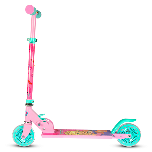 2хкол. самокат CITYRIDE Мила 120MM, 100% сталь, мягкие грипсы 95мм, розовый-мятный в Джамбо Тойз #5