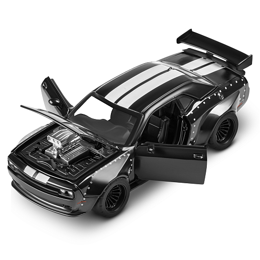 ТМ "Автопанорама" Машинка металлическая 1:36 2022 Dodge challenger SRT Jailbreak, черный, тюнинг, откр. двери, свободный ход колес, в/к 23,5*10*4 см в Джамбо Тойз #10
