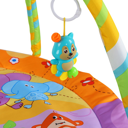 ТМ "Smart Baby"  Детский развивающий коврик с игрушками-погремушками, диаметр коврика 81 см, в/п  63х69х4 см в Джамбо Тойз #4