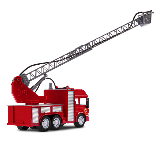 Фрикционная машина "Пожарная" на бат.,со светом и звуком, стреляет водой, красный, в/к 35,5х12,5х19,5 см в Джамбо Тойз #17