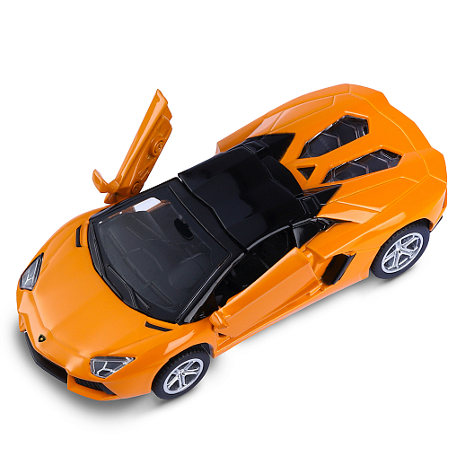ТМ "Автопанорама" Машинка металл. 1:43 Lamborghini Aventador LP700-4 Roadster, оранжевый, инерция, откр. двери, в/к 16*7,5*5 см в Джамбо Тойз #12