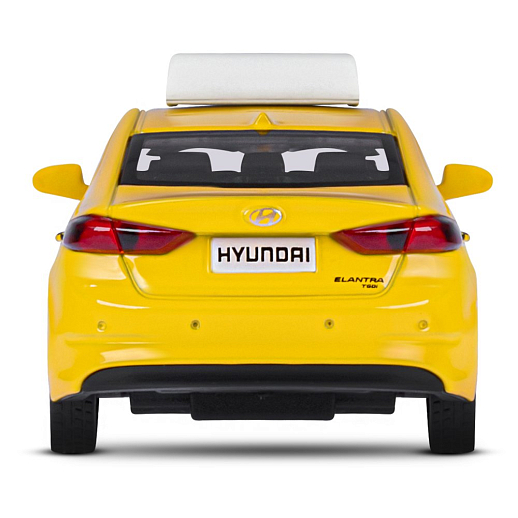 ТМ "Автопанорама" Машинка металлическая 1:40 HYUNDAI ELANTRA, ГОРОДСКОЕ ТАКСИ, откр. двери, инерция, 17,5*12,5*6,5 см в Джамбо Тойз #9