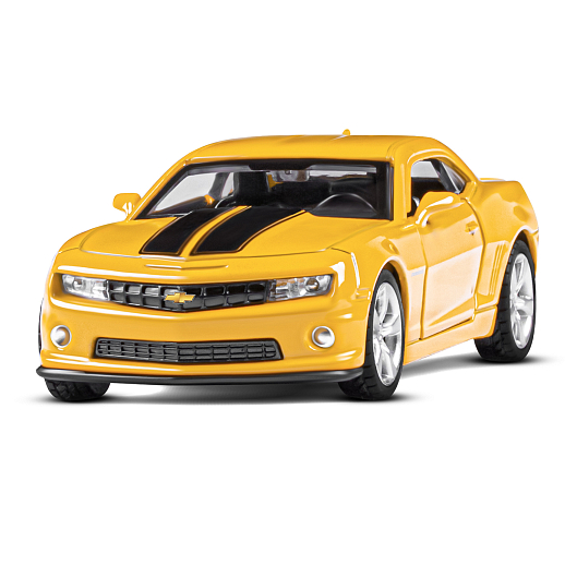 ТМ "Автопанорама" Машинка металлическая  1:43 Chevrolet Camaro SS, желтый, откр. двери, инерция, в/к 17,5*12,5*6,5 см в Джамбо Тойз #4