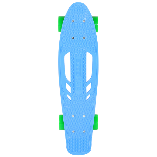 Скейтборд Fish голубой, размер 22"х6", колеса: 60х45мм  78А, PU, ABEC-7 в/п в Джамбо Тойз #3