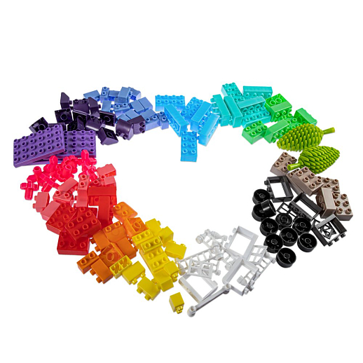 ТМ "Компания Друзей" Набор конструктора, средние детали, 317 деталей, в контейнере 13х12,5х13 см в Джамбо Тойз #9