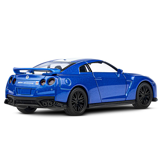 ТМ "Автопанорама" Машинка металлическая 1:42 Nissan GT-R (R35), синий, откр. двери, инерция, в/к 17,5*12,5*6,5 см в Джамбо Тойз #8