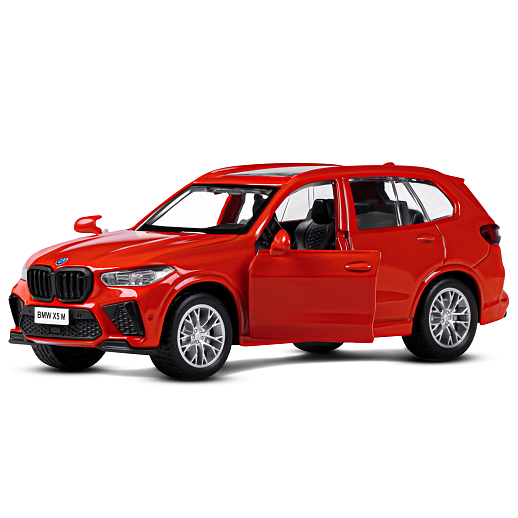 ТМ "Автопанорама" Машинка металлическая 1:43 BMW X5M, красный, инерция, откр. двери, в/к 17,5*12,5*6,5 см в Джамбо Тойз #5