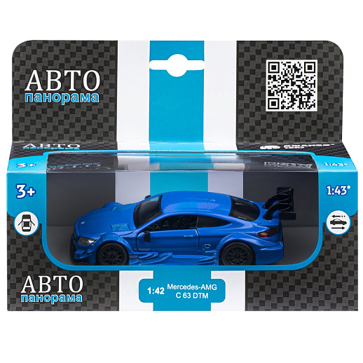 ТМ "Автопанорама" Машинка металлическая 1:42 Mercedes-AMG C 63 DTM, синий, откр. двери, инерция, в/к 17,5*12,5*6,5 см в Джамбо Тойз #4