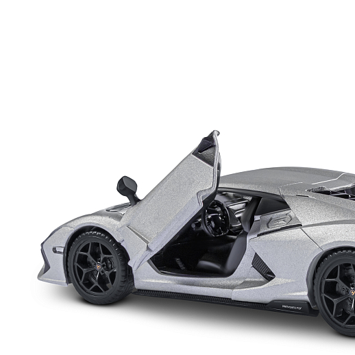 ТМ "Автопанорама" Машинка металл. 1:32 Lamborghini Revuelto, серый, инерция, откр. двери, в/к 17,5*12,5*6,5 см в Джамбо Тойз #16