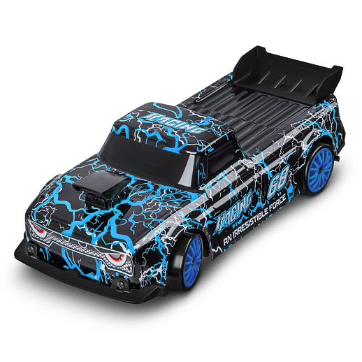Р/У Машина для дрифта с 3D подсветкой кузова,М1:24,2.4GHz,4WD,4 доп.колеса,конусы 6шт,с аккум.,цв.синий,в/к 20,7*12,2*12,8см в Джамбо Тойз #3