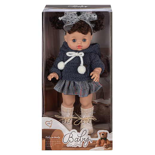 Кукла 40 см, в синей кофте с юбочкой ,в/к 22,5*13,5*44 см в Джамбо Тойз #6