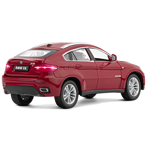 ТМ "Автопанорама" Машинка металлическая 1:26 BMW X6, бордовый, откр. двери, капот и багажник, свободный ход колес, в/к 24,5*12,5*10,5 см в Джамбо Тойз #10