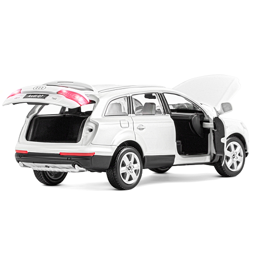 ТМ "Автопанорама" Машинка металлическая 1:24 Audi Q7, белый, откр. двери, капот и багажник, свет, звук, свободный ход колес, в/к 24,5*12,5*10,5 см в Джамбо Тойз #16