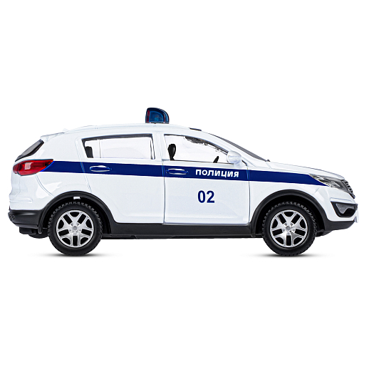 ТМ "Автопанорама" Машинка металлическая 1:39 KIA SPORTAGE R, Полиция, откр. двери, инерция, в/к 16*7,5*5 см в Джамбо Тойз #4