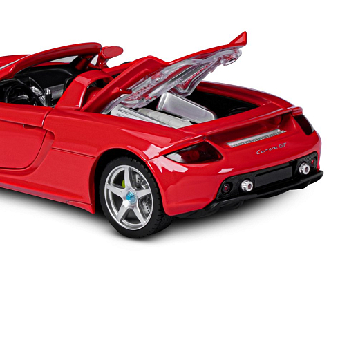 ТМ "Автопанорама" Машинка металлическая, 1:24, Porsche Carrera GT, красный, откр. двери, капот и багажник, свет, звук, свободный ход колес, в/к 24,5х12,5х10,5 см в Джамбо Тойз #17