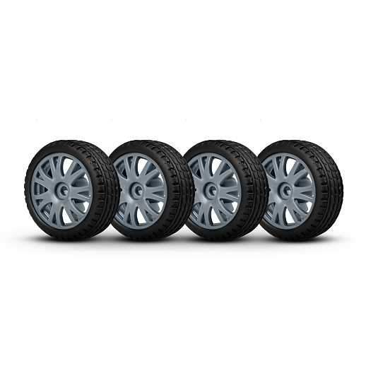 Машинка скоростная для дрифта на радиоуправлении AUTODRIVE, 1:24 2.4G, 4WD, 4 канала: вперед/назад, повороты, сменные шины, свет, с зарядкой, цвет синий, в/к 24,1х10,3х23,7 см в Джамбо Тойз #10