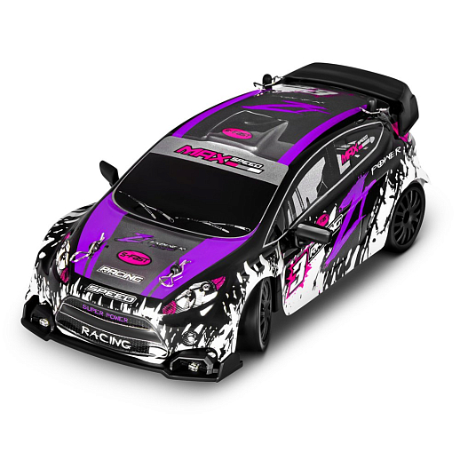 Р/У Машина для дрифта,1:24,2.4GHz,4WD,свет,с аккум, цвет фиол./черн./красн., в/к 28*8*22,5см в Джамбо Тойз #3