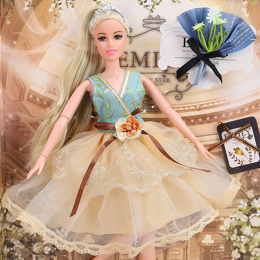 "Кукла "Принцесса" с шарнир. руками,ногами,  в комплекте аксессуары, в/к 28х6х32,5 см в Джамбо Тойз #3