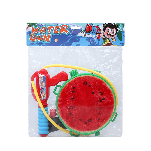 Водяной пистолет-рюкзак, "Арбуз" красный/зелёный, 31*35*6 в/п в Джамбо Тойз #3