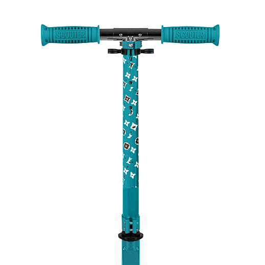 Самокат из 100% стали с полиуретановым колесом диаметром 145 мм, подшипником ABEC-7 грипсы TPR Размер изделия: 76 * 32 * 96 см Упаковка: 1 шт / коробка, 23*12*68.5 см размер деки:: 51X12 см, зеленый в Джамбо Тойз #7