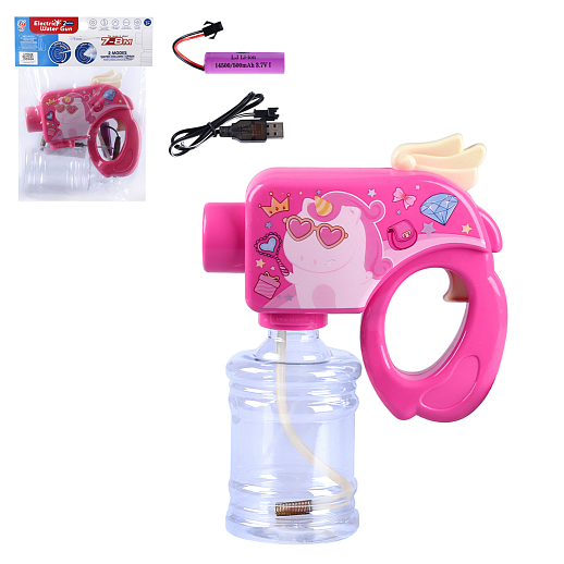 Водяной пистолет с функцией спрея, на аккумуляторе, розовый, 20*17*7,5 в/к в Джамбо Тойз