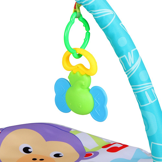 Детский развивающий коврик "Животные", овальной формы, подушечка, мягкие дуги и подвески в комплекте,  53*7*38 см в Джамбо Тойз #8