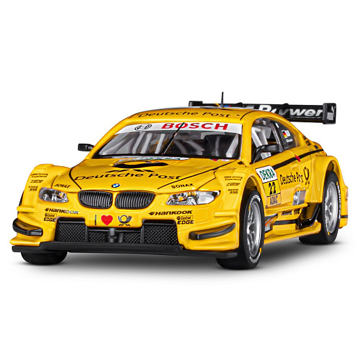 ТМ "Автопанорама" Машинка металлическая 1:32 BMW M3 DTM, желтый, свет, звук, откр. двери и капот, инерция, в/к 17,5*13,5*9 см в Джамбо Тойз #5