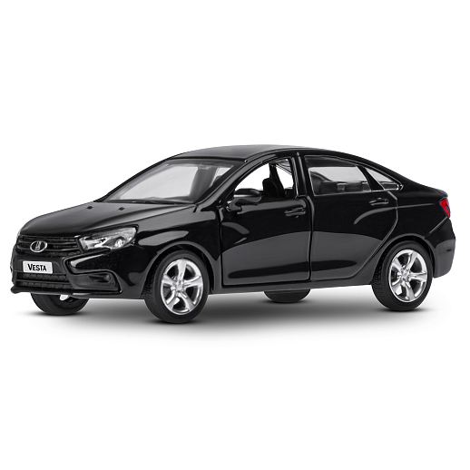 ТМ "Автопанорама" Машинка металлическая 1:43, LADA VESTA черная, откр. 2 двери., инерция в Джамбо Тойз #2