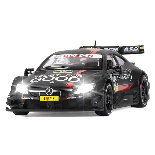 ТМ "Автопанорама" Машинка металлическая 1:32 Mercedes-AMG C 63 DTM, черный матовый, откр. двери, свет, звук, инерция,  в/к 17,5*12,5*6,5 см в Джамбо Тойз #2