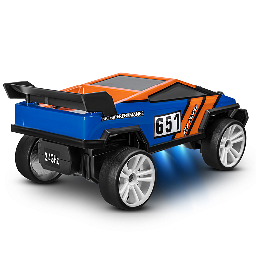 Р/у скоростная машина для дрифта,1:18,подсветка корпуса и днища, запасн. колеса, конусы 4шт.,цвет синий,с аккум, в/к 34*20,5*17,5см в Джамбо Тойз #7