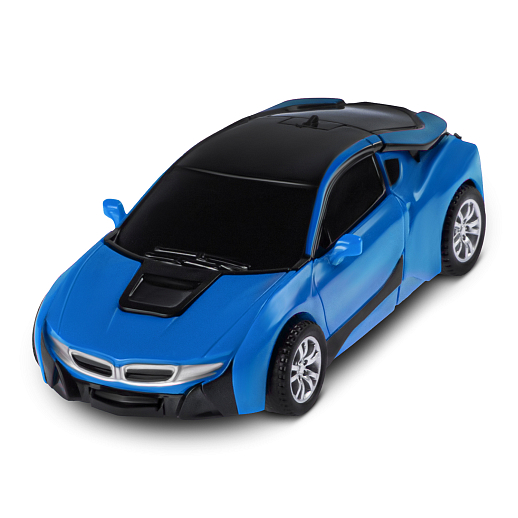 AUTODRIVE_Машинка-робот фрикционная,трансформация в робота одной кнопкой,синяя, в/к 13,5*6,5*4,5 см в Джамбо Тойз #7
