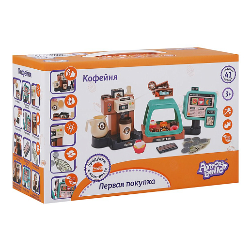 Игровой набор Amore Bello "Кафе", свет.звук.эфф., вода, в/к 32*20*13,5 см в Джамбо Тойз #3