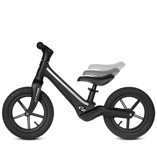 Беговел Cityride, модель CR-BB-07, рама пластик, надувные колеса 12", свет, цвет чёрный в Джамбо Тойз #6