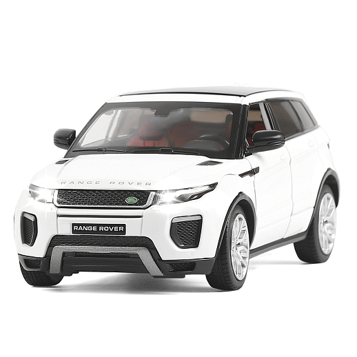 ТМ "Автопанорама" Машинка металлическая 1:24 Land Rover Range Rover Evoque HSE 2017, белый, откр. двери и капот, свет, звук, свободный ход колес, в/к 24,5*12,5*10,5 см в Джамбо Тойз #4