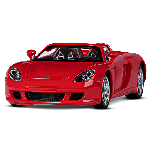 ТМ "Автопанорама" Машинка металлическая, 1:24, Porsche Carrera GT, красный, откр. двери, капот и багажник, свет, звук, свободный ход колес, в/к 24,5х12,5х10,5 см в Джамбо Тойз #4