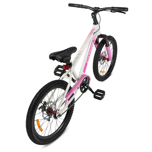 Велосипед двухколёсный CITYRIDE, модель CR-B2-12B, колеса 20", рама сталь, дисковые мех. тормоза, амортизационная вилка, обода сталь, цвет белый в Джамбо Тойз #3