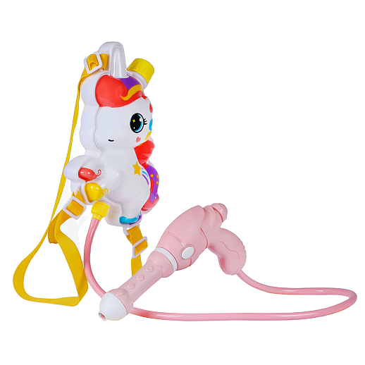 Водяной пистолет-рюкзак пони, белый/мультицвет, 1000 мл, 25*5*38 в/п в Джамбо Тойз #3