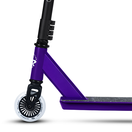 Трюковый самокат CITYRIDE TEMPO, T-bar сталь 50*50см, дека алюм.49*9,5см, колеса PU 86A 100мм, пластик диск, вилка резьб., хомут 4б., цвет Фиолетовый  в Джамбо Тойз #5