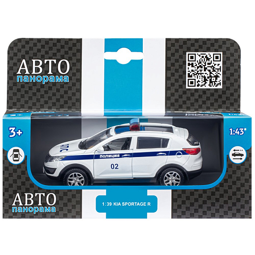 ТМ "Автопанорама" Машинка металлическая 1:39 KIA SPORTAGE R, Полиция, откр. двери, инерция, в/к 17,5*12,5*6,5 см в Джамбо Тойз #15