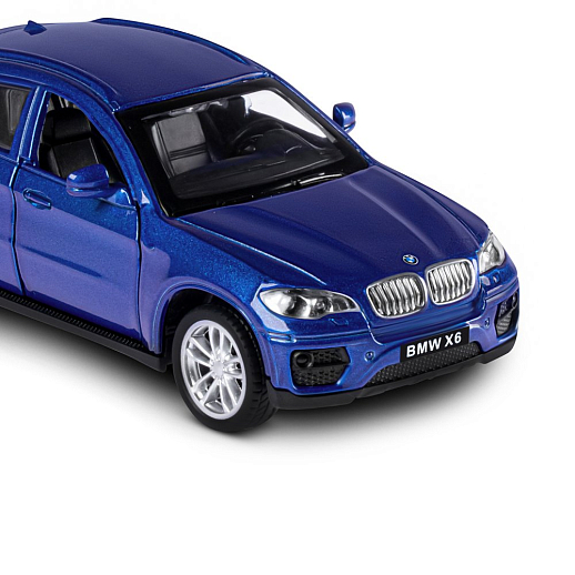 ТМ "Автопанорама" Машинка металлическая 1:43 BMW X6,синий, откр. двери, инерция, в/к 17,5*12,5*6,5 см в Джамбо Тойз #16