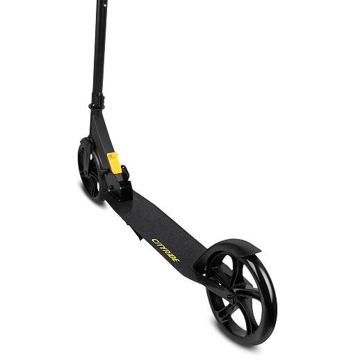 2хкол. самокат CITYRIDE, сталь 100%, грипсы 135мм TPR, колеса PU 200/200 мм. Черный в Джамбо Тойз #7